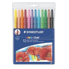 STAEDTLER Zsírkréta, csavarós, "Noris Club", 12 különböző szín kréta