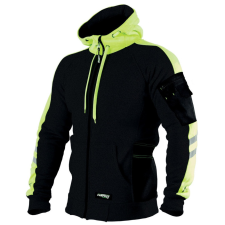 STALCO Perfect Powermax Kapucnis pulóver, fekete, L munkaruha