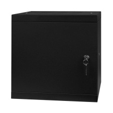 STALFLEX 6U fali rack szekrény 10" 300mm fekete (RC10-6U-300MB) (RC10-6U-300MB) asztali számítógép kellék
