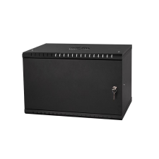 STALFLEX 6U fali rack szekrény 19" 450mm fekete (RC19-6U-450MB) (RC19-6U-450MB) asztali számítógép kellék