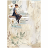 Stamperia A4 rizspapír csom. - Create Happiness Secret Diary lady