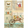 Stamperia A4 rizspapír csom. - Garden barrow