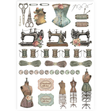 Stamperia Best Sellers Rizspapír A4 Sewing accessories Rice Paper (1 ív) decoupage papír