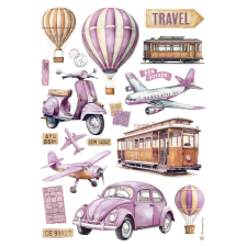Stamperia Best Sellers Rízspapír A4 Transports Rice Paper (1 ív) decoupage papír