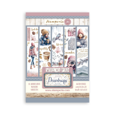 Stamperia Dewdrops Washi matrica Washi Pad (8 ív) matrica