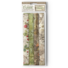 Stamperia Forest Textíl lapok 12" (30 cm) Fabric lap (1 csomag) matrica