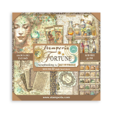 Stamperia Fortune Papírkészlet 8" (20 cm) Maxi Paper Pack (22 ív) decoupage papír