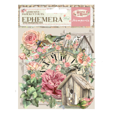 Stamperia House of Roses Kivágatok - öntapadós Ephemera (1 csomag) matrica
