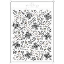 Stamperia House of Roses Öntőforma A5 Clovers Soft Mould (1 db) gyertyaöntő forma