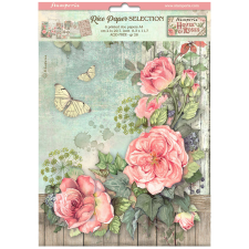 Stamperia House of Roses Rízspapír készlet A4 Rice Paper Selection (6 ív) decoupage papír
