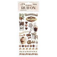 Stamperia Kaparós matrica Coffee and Chocolate - Elements - Rub-On (1 ív) matrica