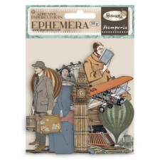 Stamperia Kivágatok - öntapadós - Around the World - Ephemera (1 csomag) matrica