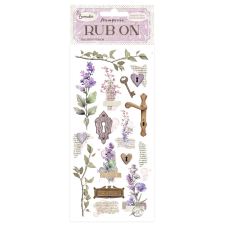 Stamperia Lavender Kaparós matrica Keys Rub-On (1 ív) matrica