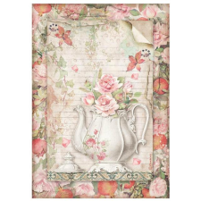 Stamperia Rizspapír A4, Casa Granada virágos kanna / Stamperia Rice Paper (1 ív) decoupage papír