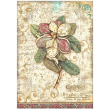 Stamperia Rizspapír A4 - Christmas Greetings - Flower - Rice Paper (1 ív) decoupage papír