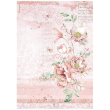 Stamperia Rizspapír A4 - Roseland flowers - Rice Paper (1 ív) decoupage papír