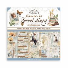 Stamperia scrapbook papír készlet - Create Happiness Secret Diary 20cm x 20cm dekorációs kellék