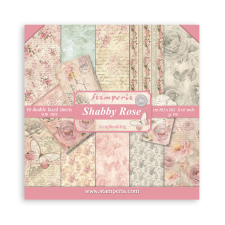 Stamperia Shabby Rose Papírkészlet 8" (20 cm) Paper Pack (10 ív) decoupage papír