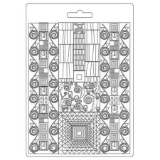 Stamperia Textúra alap A5, Klimt patterns / Stamperia Soft Mould (1 db) gyertyaöntő forma