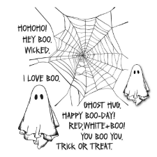 Stampers Anonymous Boo Crazy Gumibélyegző Cling Stamps (1 csomag) bélyegző