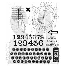 Stampers Anonymous Deconstructed Tim Holtz Gumibélyegző Cling Stamps (1 csomag) bélyegző