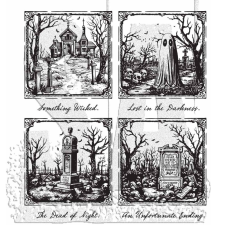 Stampers Anonymous Framed Frights Gumibélyegző Cling Stamps (1 csomag) bélyegző
