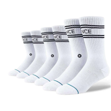 Stance basic 3 pack crew zokni unisex fehér s férfi zokni