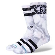  Stance nets dyed zokni unisex fekete/fehér l