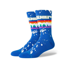 Stance overspray denver nuggets zokni unisex kék l