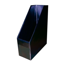 Standard Iratpapucs PVC A/4 10 cm gerinccel fekete irattartó