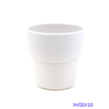  Standard műanyag kaspó 9cm - Fehér dekorációs kellék