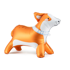 Standing Foil Balloon Corgi, 88x70 cm, mix party kellék