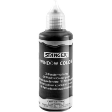 Stanger Kreatív üvegmatrica festék Stanger 80 ml fekete üvegfesték