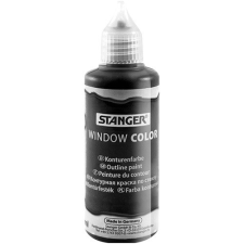 Stanger Kreatív üvegmatrica festék Stanger 80 ml kontúr fekete üvegfesték