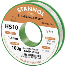 Stannol Ólommentes forrasztóhuzal 1,5mm/100g (593420) forrasztási tartozék