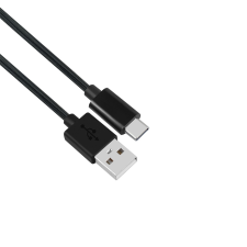 STANSSON CZ-240-D USB-A apa - USB-C apa 2.0 Adat és töltőkábel - Fekete (3m) kábel és adapter