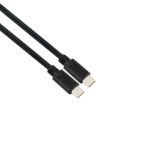 STANSSON CZ-252-D USB-C apa - USB-C apa 3.1 Adat és töltőkábel - Fekete (3m) (CZ-252-D) kábel és adapter