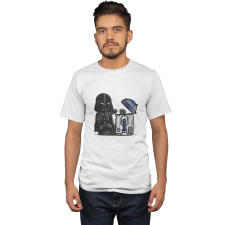  Star Wars Darth Vader &amp; R2-D2 - Férfi Póló férfi póló