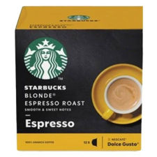 STARBUCKS Kávékapszula STARBUCKS by Nescafé Dolce Gusto Espresso Blonde Roast 12 kapszula/doboz kávé