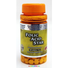 Starlife Folic Acid Star 60 db tabletta, folsav a sejtek regenerálásához - StarLife vitamin és táplálékkiegészítő