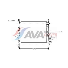 STARLINE hűtő, motorhűtés Starline RT2158 autóalkatrész