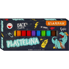 Starpak Dínós Gyurma - 12 Színű (STK PLA129) kreatív és készségfejlesztő