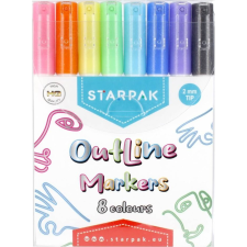 Starpak Outline 8 Színű Filctoll Készlet (STK MAR6) filctoll, marker