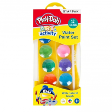Starpak Play-Doh 12 színű vízfesték készlet ecset, festék
