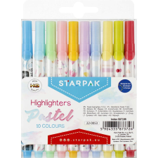 Starpak Szövegkiemelő, 10 db/csomag, Starpak, pasztell filctoll, marker