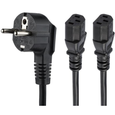 Startech 230V IEC Tápkábel Fekete 2m PXT101YEU2M kábel és adapter