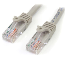 Startech - 45PAT1MGR UTP CAT5E patch kábel 1m Szürke kábel és adapter