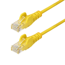 Startech - 50 cm-es sárga vékony CAT6 Ethernet kábel - N6PAT50CMYLS kábel és adapter