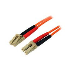 Startech 50FIBLCLC10 optikai patch kábel LC Duplex MM 10m - Narancssárga kábel és adapter