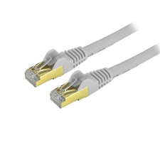 Startech 6ASPAT3MGR STP CAT6a Patch kábel 3m Szürke kábel és adapter